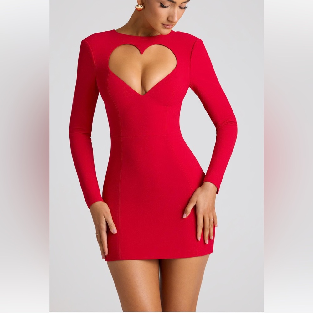 Oh Polly Heart Cutout Dress